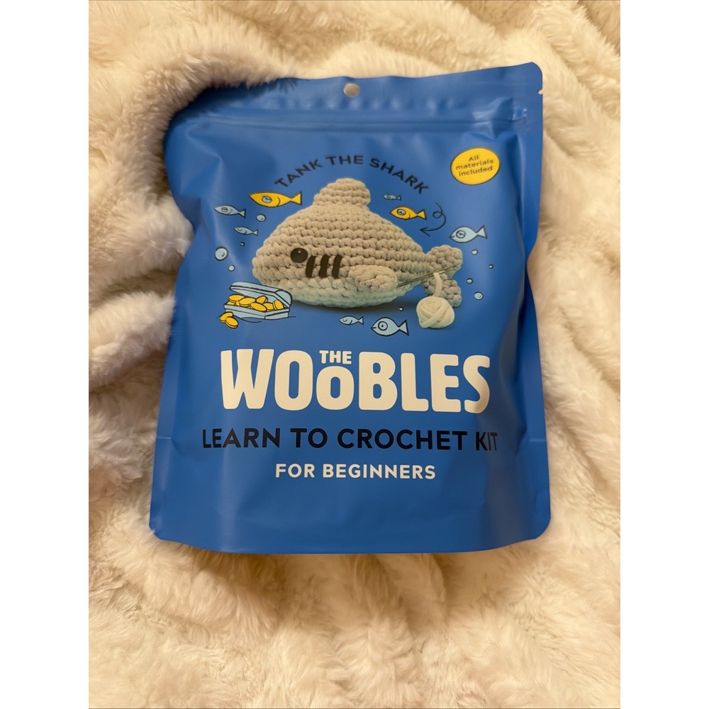 The Woobles Tank The Shark - Crochet Kit for Beginners - New